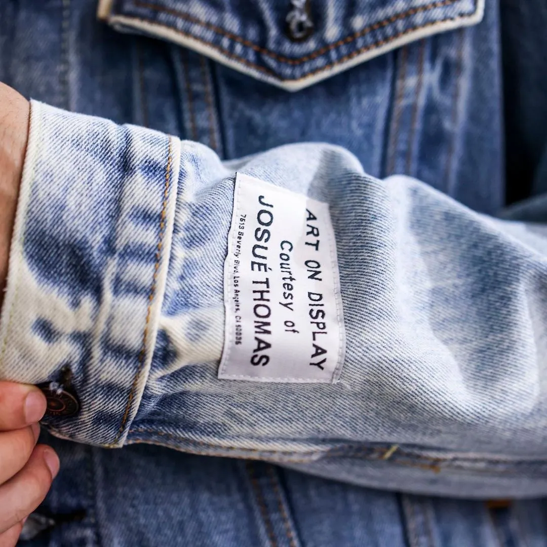 Gallery Dept. 22fw Vintage Andy Denim Jacket New embroidered logo washed distressed denim jacket blue S-XL